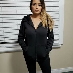 Women's black Hoodie full zip stretch various sizes